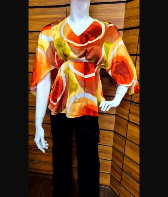 Red and Gold Color Top