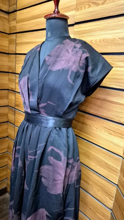 Black & Pink Color Frock - Image 3