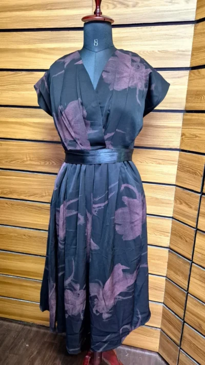 Black & Pink Color Frock - Image 4
