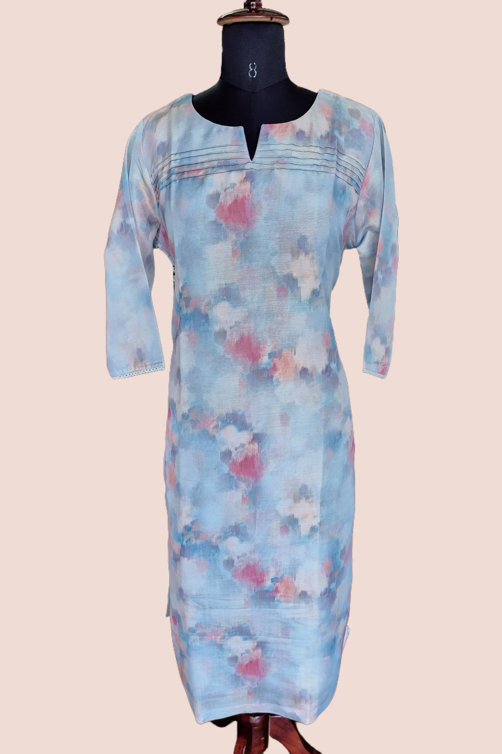 Blue Watercolor Cotton