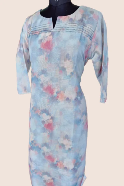 Blue Watercolor Cotton - Image 3
